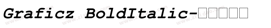 Graficz BoldItalic字体转换